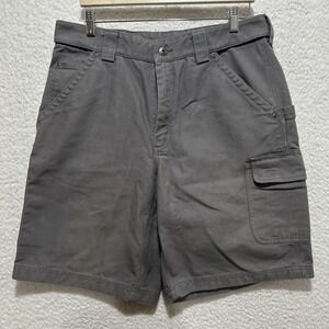 Duluth Trading Cargo Shorts Men's 36 Gray Work Utility